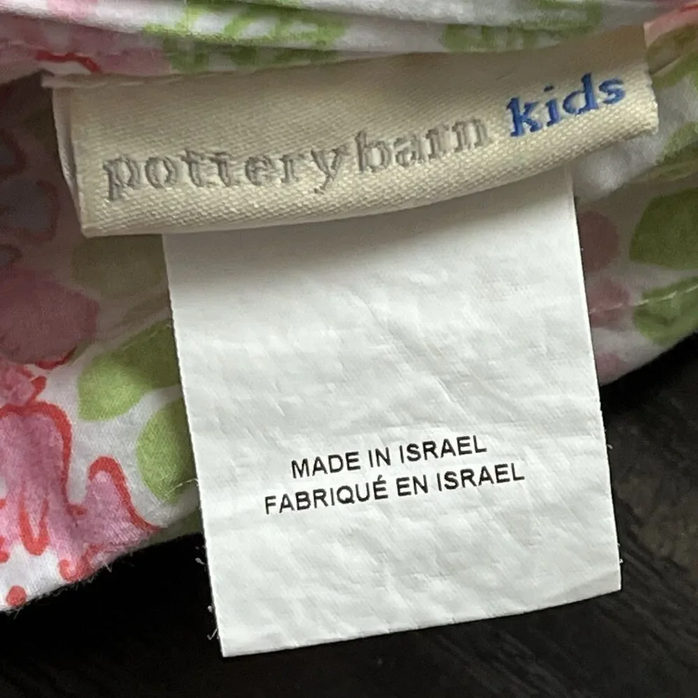 Pottery Barn Floral Cotton Duvet Cover Full/Queen Cottagecore Shabby Chic Preppy